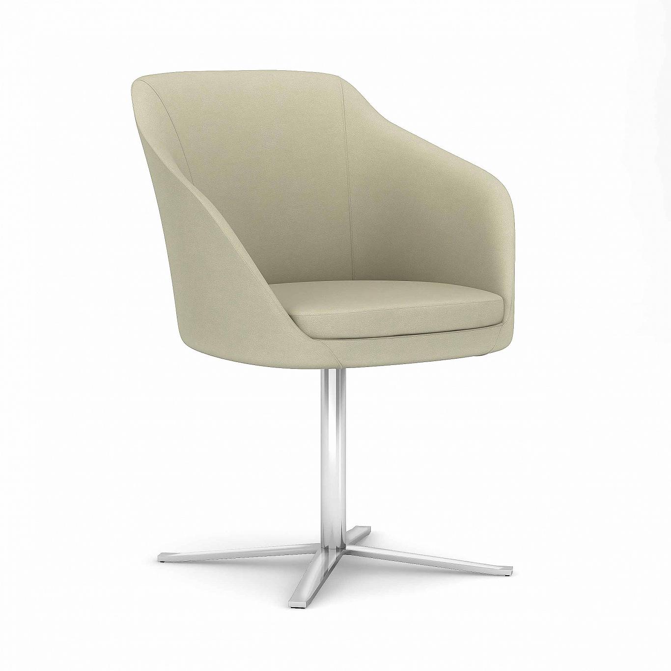 850-R15<br>Gwen Arm Chair<br>Chrome Pedestal Swivel